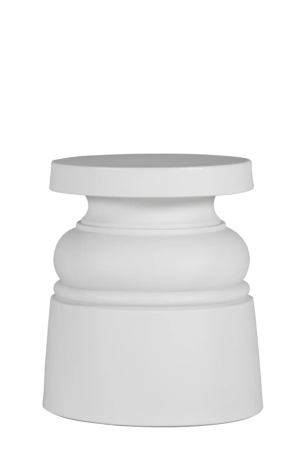 Container Stool New Antiques light grey front view